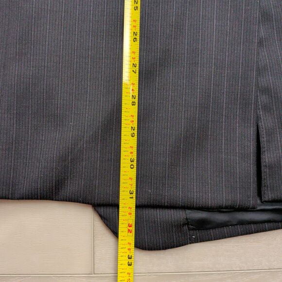 Loro Piana Joseph Abboud Blazer Sport Jacket Mens 44R Super 130's Wool Black - Picture 12 of 16